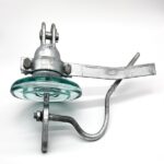 Ground wire glass insulator