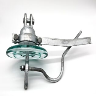 Ground wire glass insulator