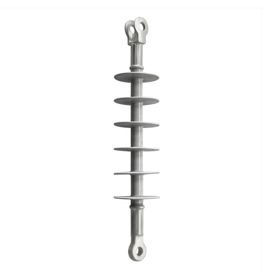 24kV 70kN composite suspension insulator with polymer housing and metal end fittings